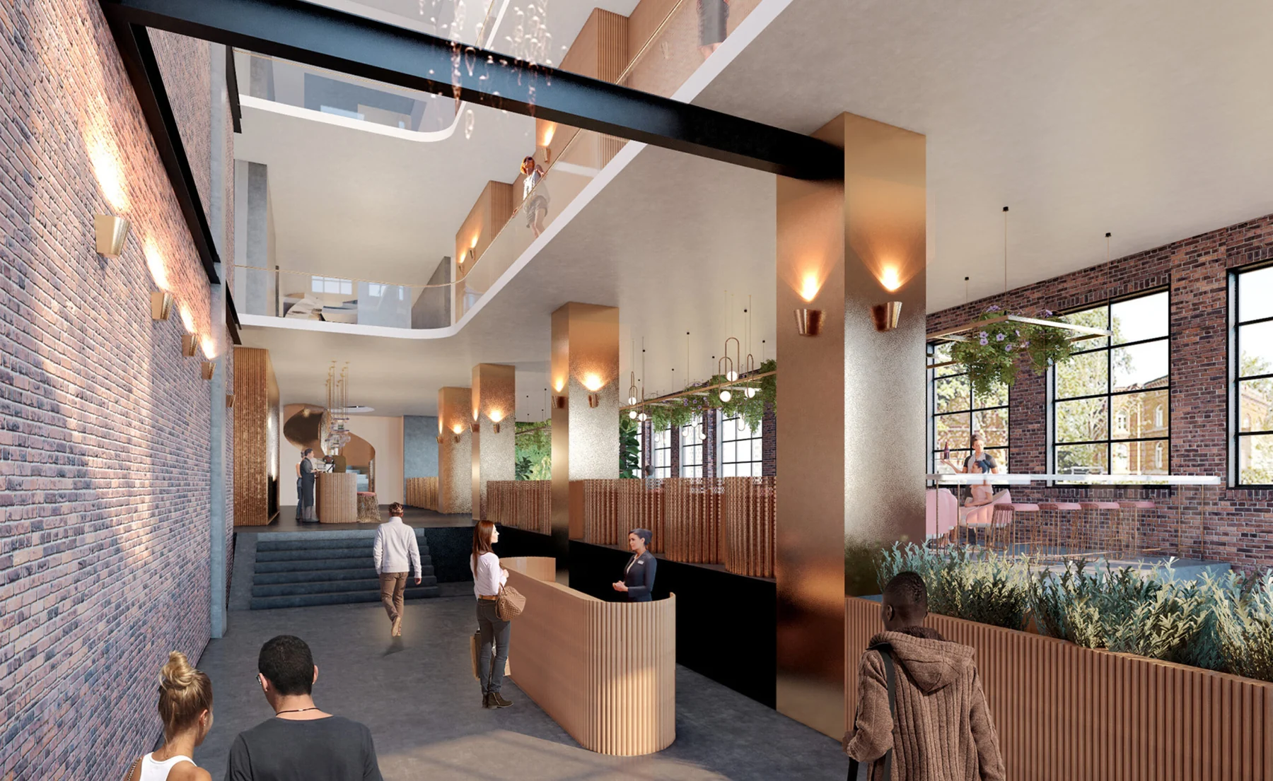 499 Kent Street hospitality interior render