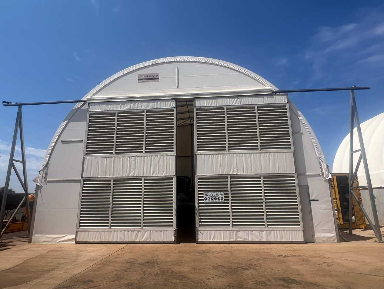 Industrial paint booth enclosure